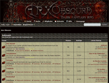 Tablet Screenshot of forum.arx-obscura.de